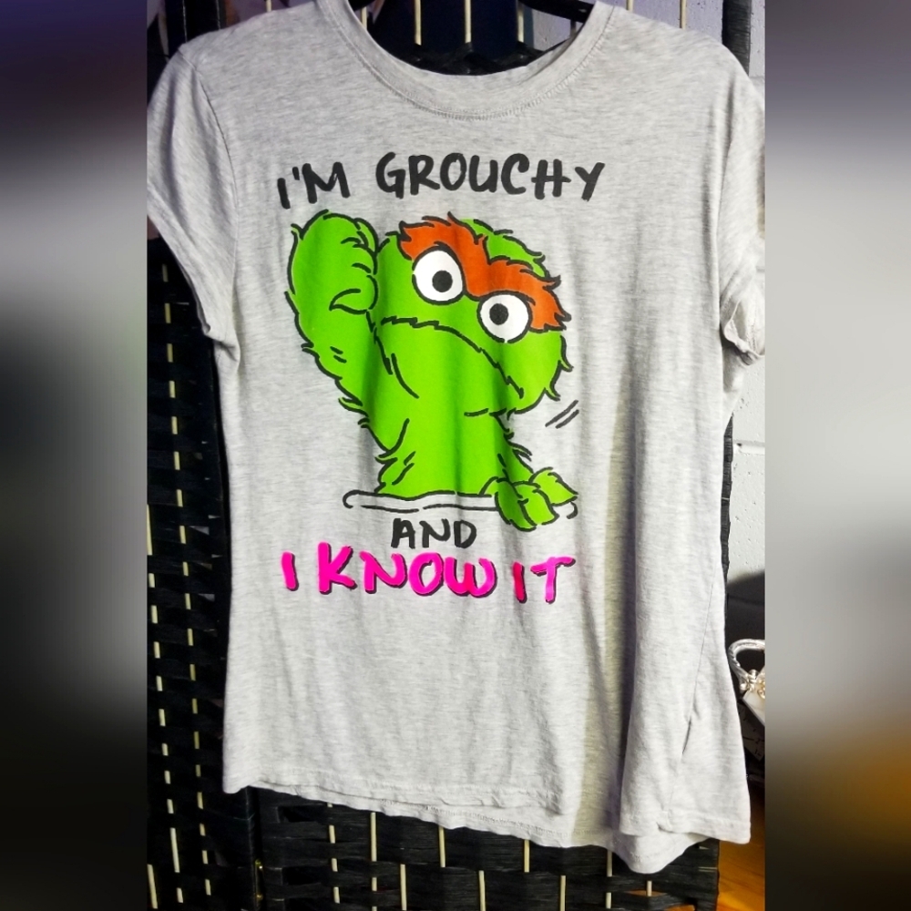 Sesame street Tee, Grouchy